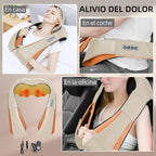 Pack Relax Total: Masajeador de Cuello y Espalda + Antifaz Bluetooth