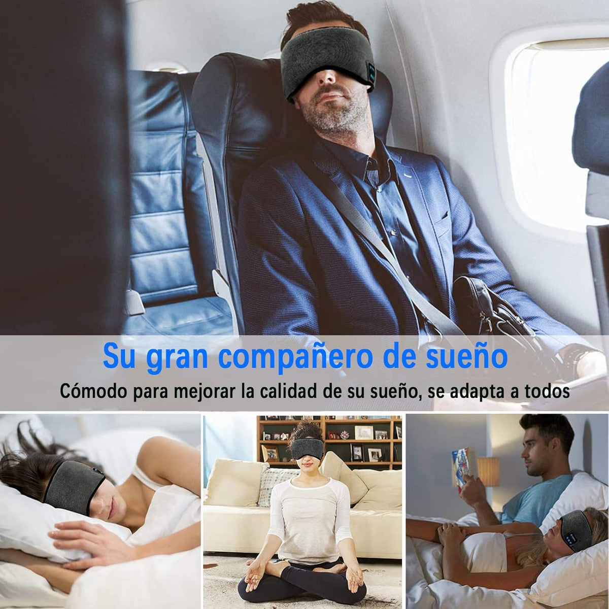antifaz para dormir con audifonos
