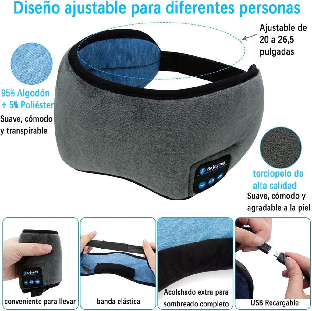 mascara para dormir con auriculares