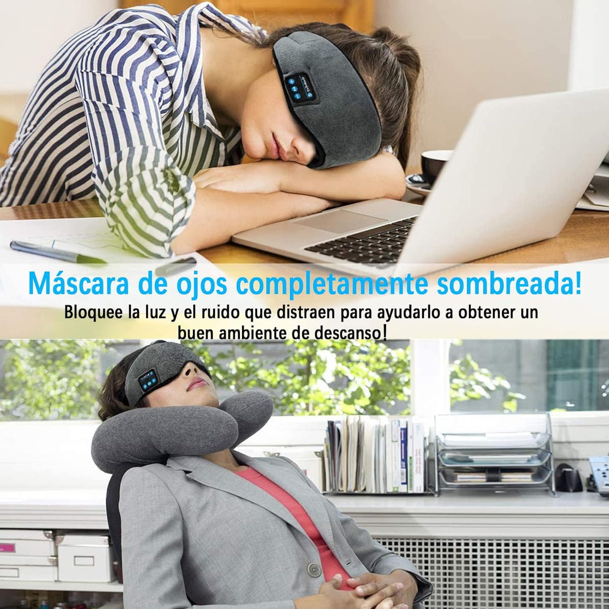 antifaz para dormir con musica