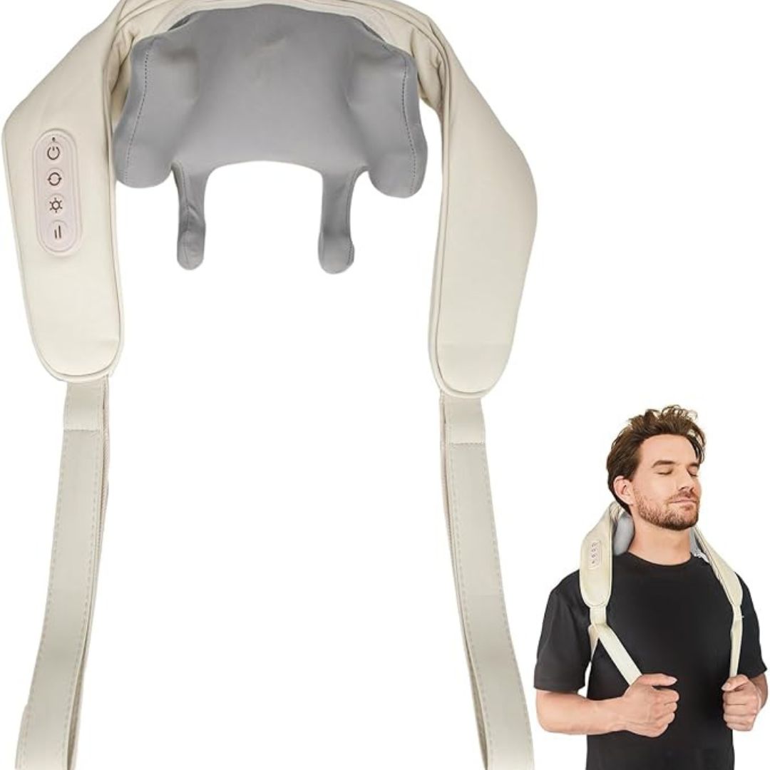 Pack Relax Premium: Masajeador Inalámbrico + Antifaz Para Dormir